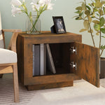 Coffee Table Smoked Oak 51x50x45 cm Engineered Wood - Bargainia.com - 
