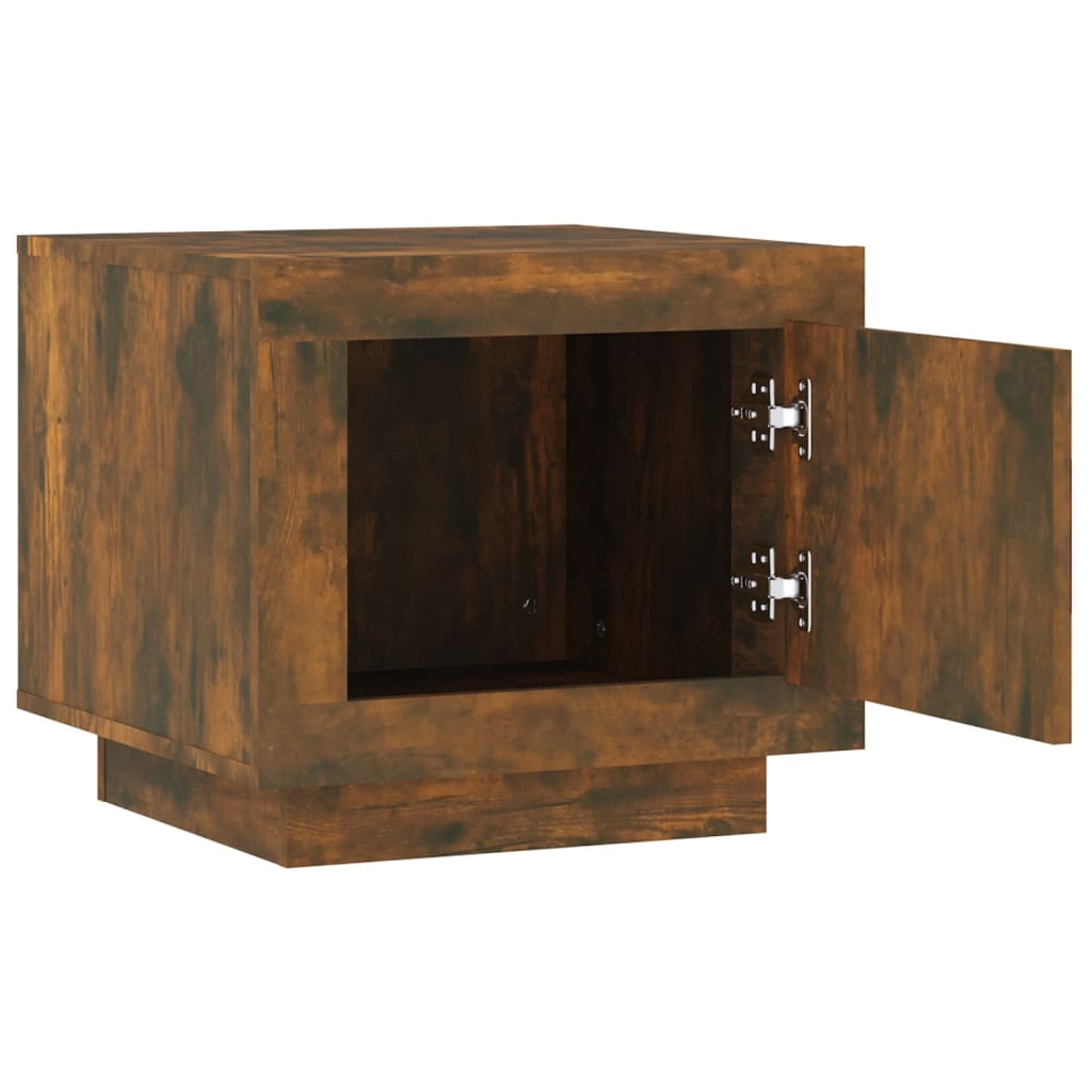 Coffee Table Smoked Oak 51x50x45 cm Engineered Wood - Bargainia.com - 
