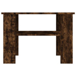 Coffee Table Smoked Oak 60x60x42 cm Engineered Wood - Bargainia.com - 