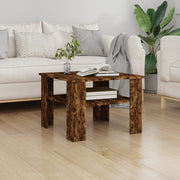 Coffee Table Smoked Oak 60x60x42 cm Engineered Wood - Bargainia.com - 8720286975206 - 815264