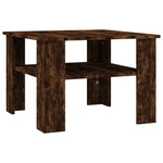 Coffee Table Smoked Oak 60x60x42 cm Engineered Wood - Bargainia.com - 