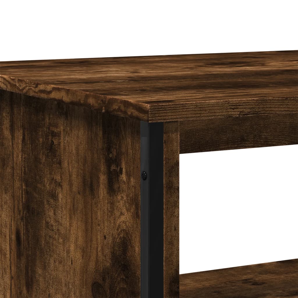 Coffee Table Smoked Oak 75x51x40 cm Engineered Wood - Bargainia.com - 
