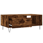 Coffee Table Smoked Oak 90x50x36.5 cm Engineered Wood - Bargainia.com - 