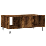 Coffee Table Smoked Oak 90x50x36.5 cm Engineered Wood - Bargainia.com - 