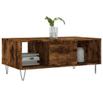 Coffee Table Smoked Oak 90x50x36.5 cm Engineered Wood - Bargainia.com - 