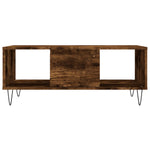 Coffee Table Smoked Oak 90x50x36.5 cm Engineered Wood - Bargainia.com - 