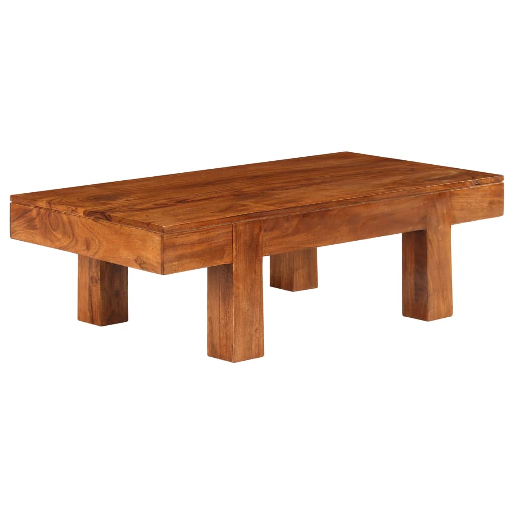 Coffee Table Solid Acacia Wood Honey Finish 100x50x30 cm - Bargainia.com - 8718475586470 - 245655