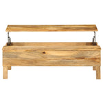 Coffee Table Solid Mango Wood 110x55x35 cm - Bargainia.com - 