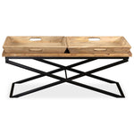Coffee Table Solid Mango Wood 110x55x42 cm - Bargainia.com - 
