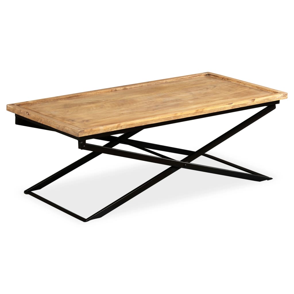 Coffee Table Solid Mango Wood 110x55x42 cm - Bargainia.com - 