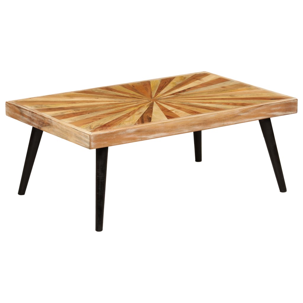 Coffee Table Solid Mango Wood 90x55x36 cm - Bargainia.com - 
