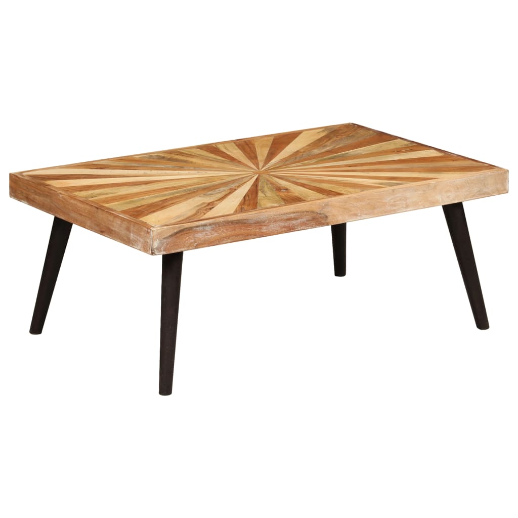 Coffee Table Solid Mango Wood 90x55x36 cm - Bargainia.com - 