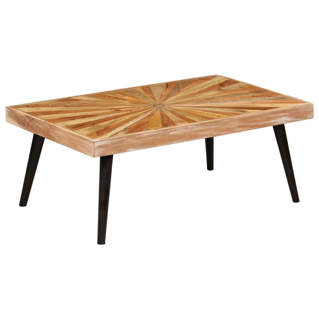 Coffee Table Solid Mango Wood 90x55x36 cm - Bargainia.com - 