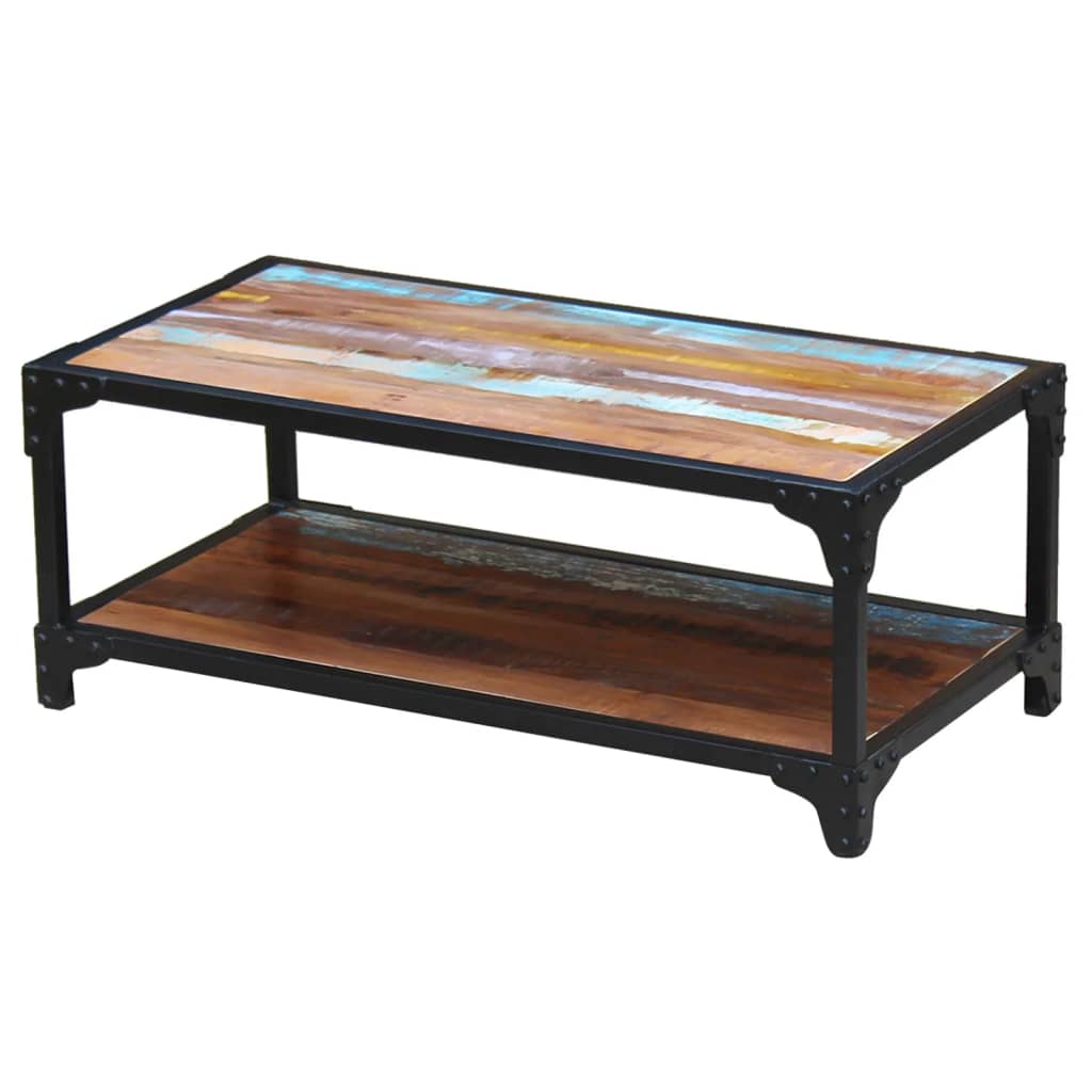 Coffee Table Solid Reclaimed Wood - Bargainia.com - 