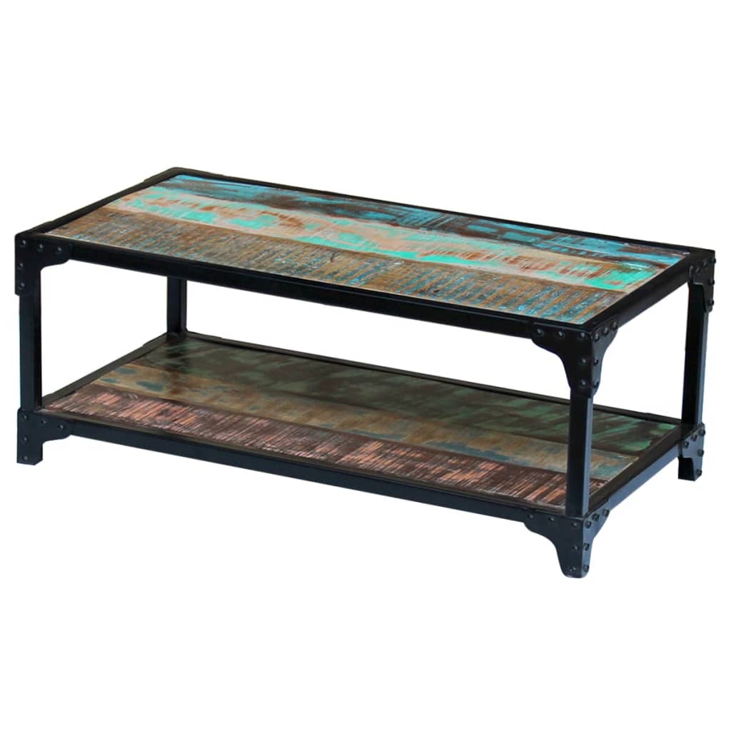 Coffee Table Solid Reclaimed Wood - Bargainia.com - 