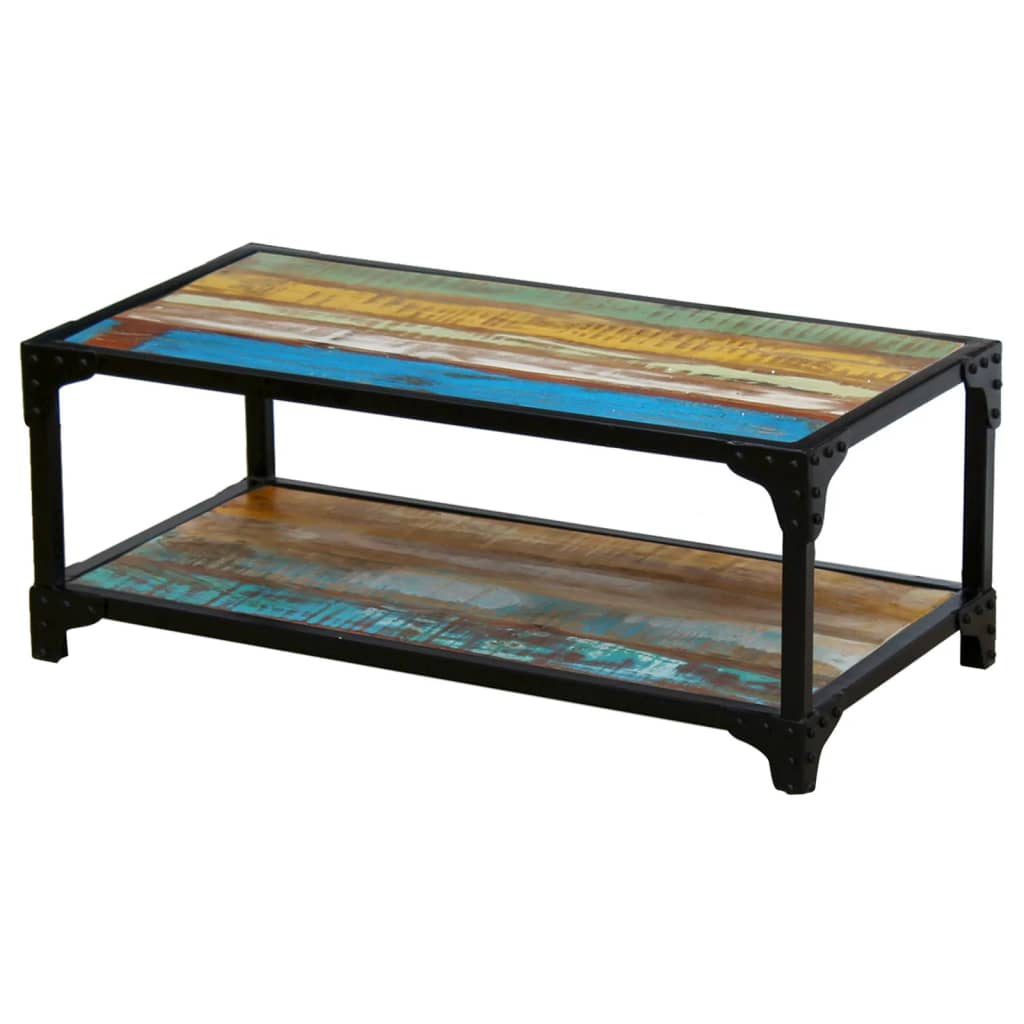 Coffee Table Solid Reclaimed Wood - Bargainia.com - 