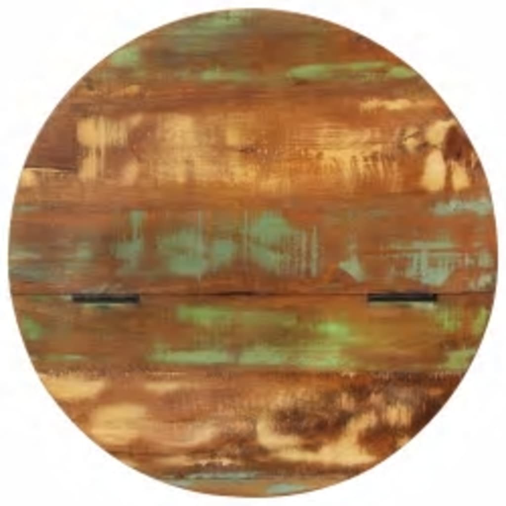 Coffee Table Solid Reclaimed Wood Black Bowl Shape - Bargainia.com - 