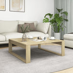 Coffee Table Sonoma Oak 100x100x35 cm Engineered Wood - Bargainia.com - 