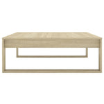 Coffee Table Sonoma Oak 100x100x35 cm Engineered Wood - Bargainia.com - 