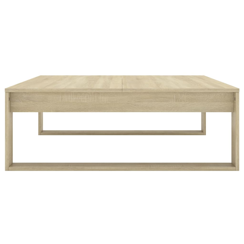 Coffee Table Sonoma Oak 100x100x35 cm Engineered Wood - Bargainia.com - 