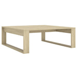 Coffee Table Sonoma Oak 100x100x35 cm Engineered Wood - Bargainia.com - 