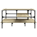 Coffee Table Sonoma Oak 100x100x48.5 cm Engineered Wood - Bargainia.com - 