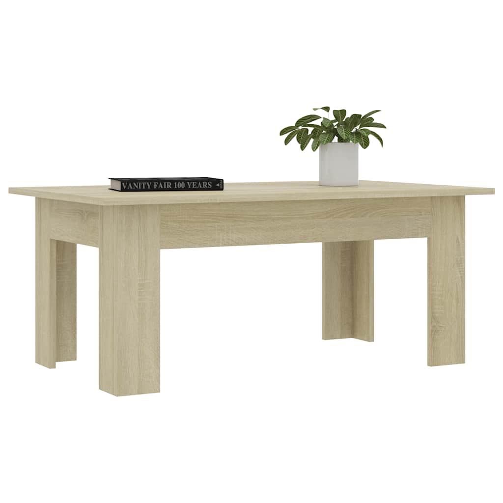Coffee Table Sonoma Oak 100x60x42 cm Engineered Wood - Bargainia.com - 8719883816968 - 801182