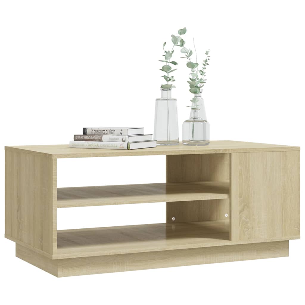 Coffee Table Sonoma Oak 102x55x43 cm Engineered Wood - Bargainia.com - 8720286836217 - 810283