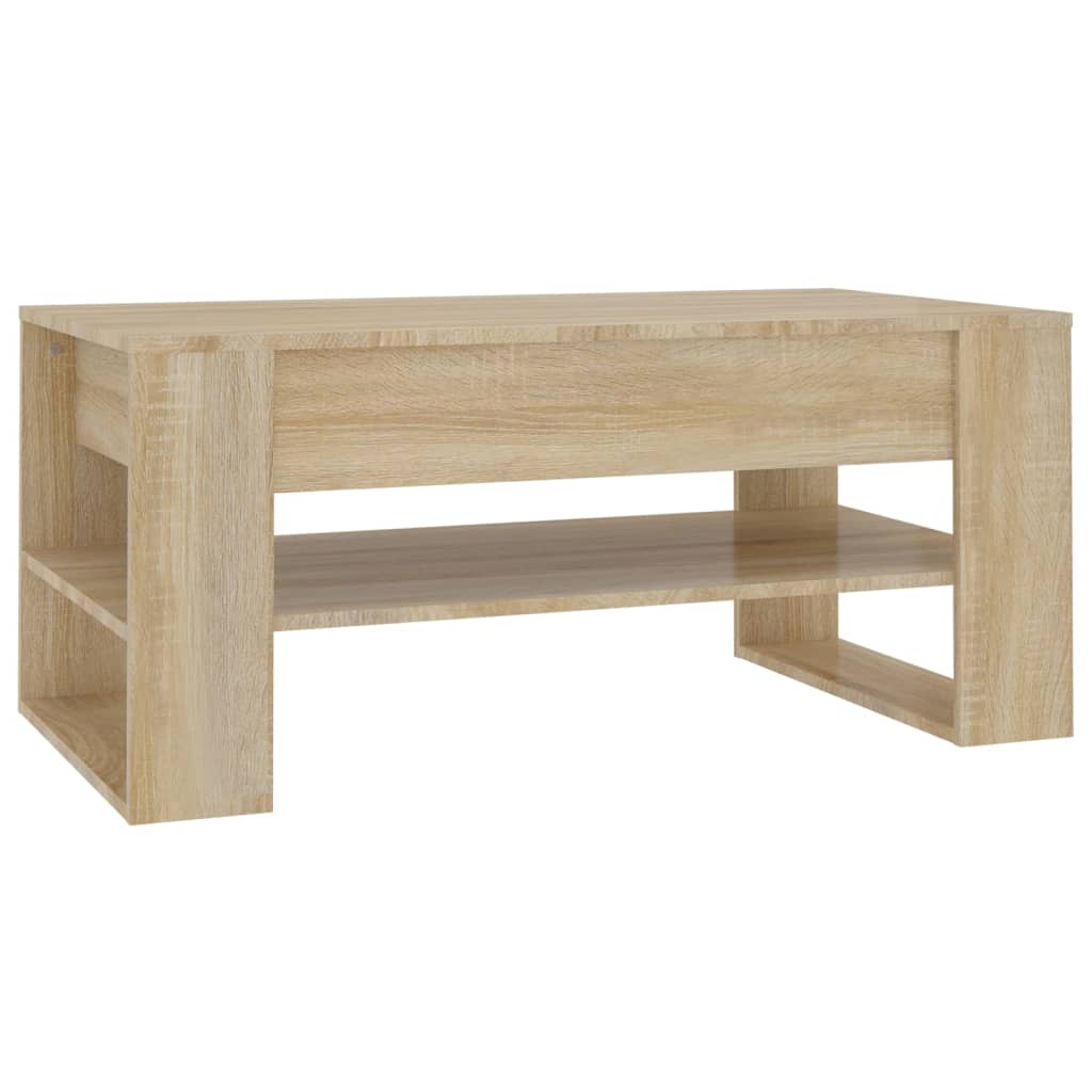 Coffee Table Sonoma Oak 102x55x45 cm Engineered Wood - Bargainia.com - 8720286963623 - 810902