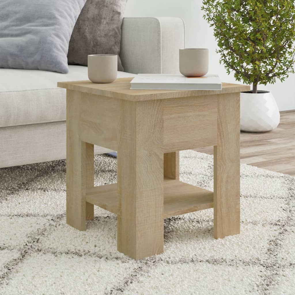 Coffee Table Sonoma Oak 40x40x42 cm Engineered Wood - Bargainia.com - 8720286836163 - 810274