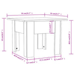 Coffee Table Sonoma Oak 55x55x42 cm Engineered Wood - Bargainia.com - 