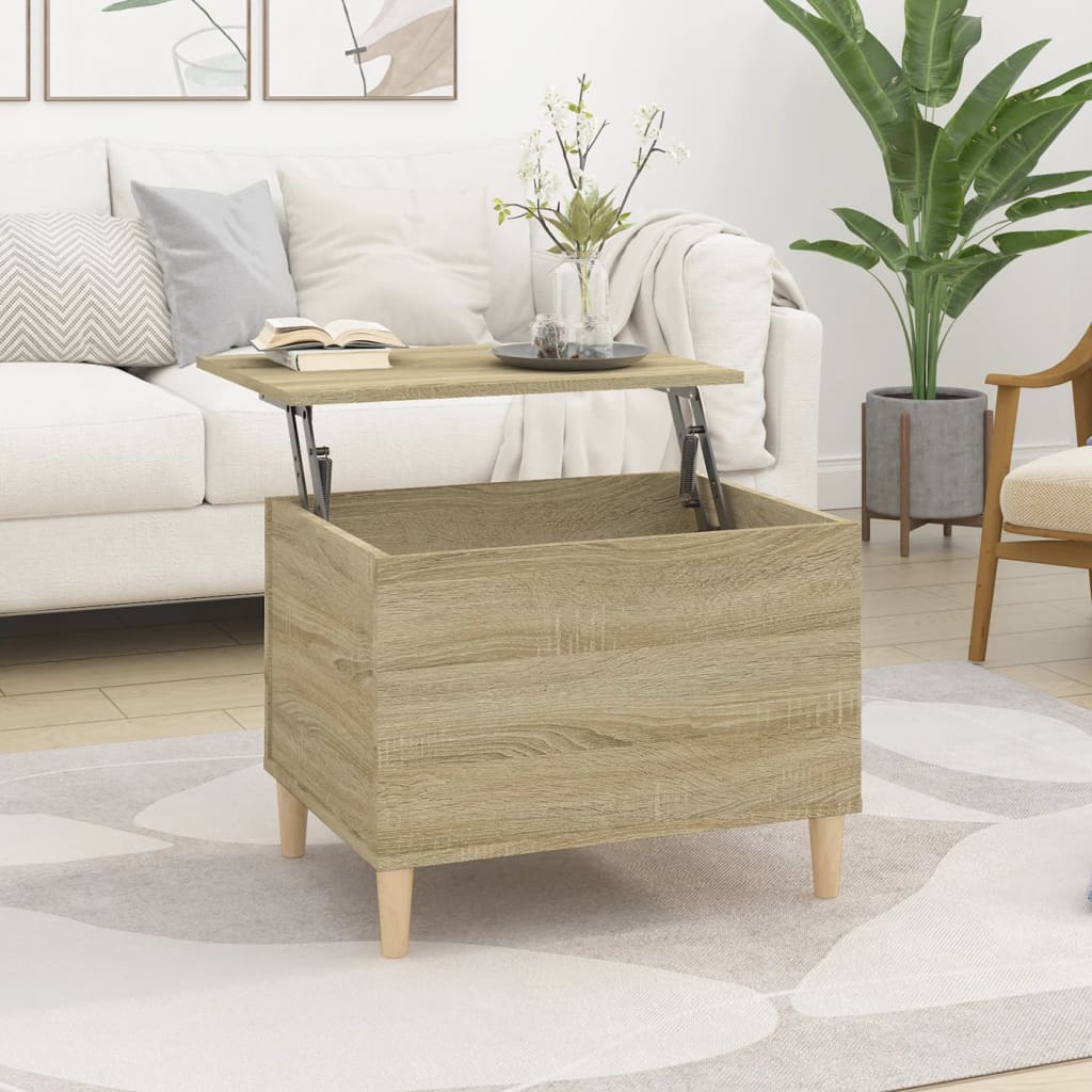 Coffee Table Sonoma Oak 60x44.5x45 cm Engineered Wood - Bargainia.com - 