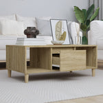 Coffee Table Sonoma Oak 90x50x36,5 cm Engineered Wood - Bargainia.com - 