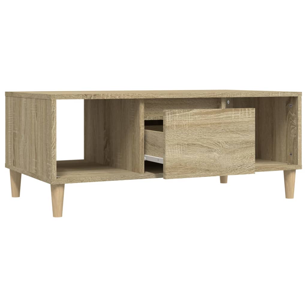 Coffee Table Sonoma Oak 90x50x36,5 cm Engineered Wood - Bargainia.com - 