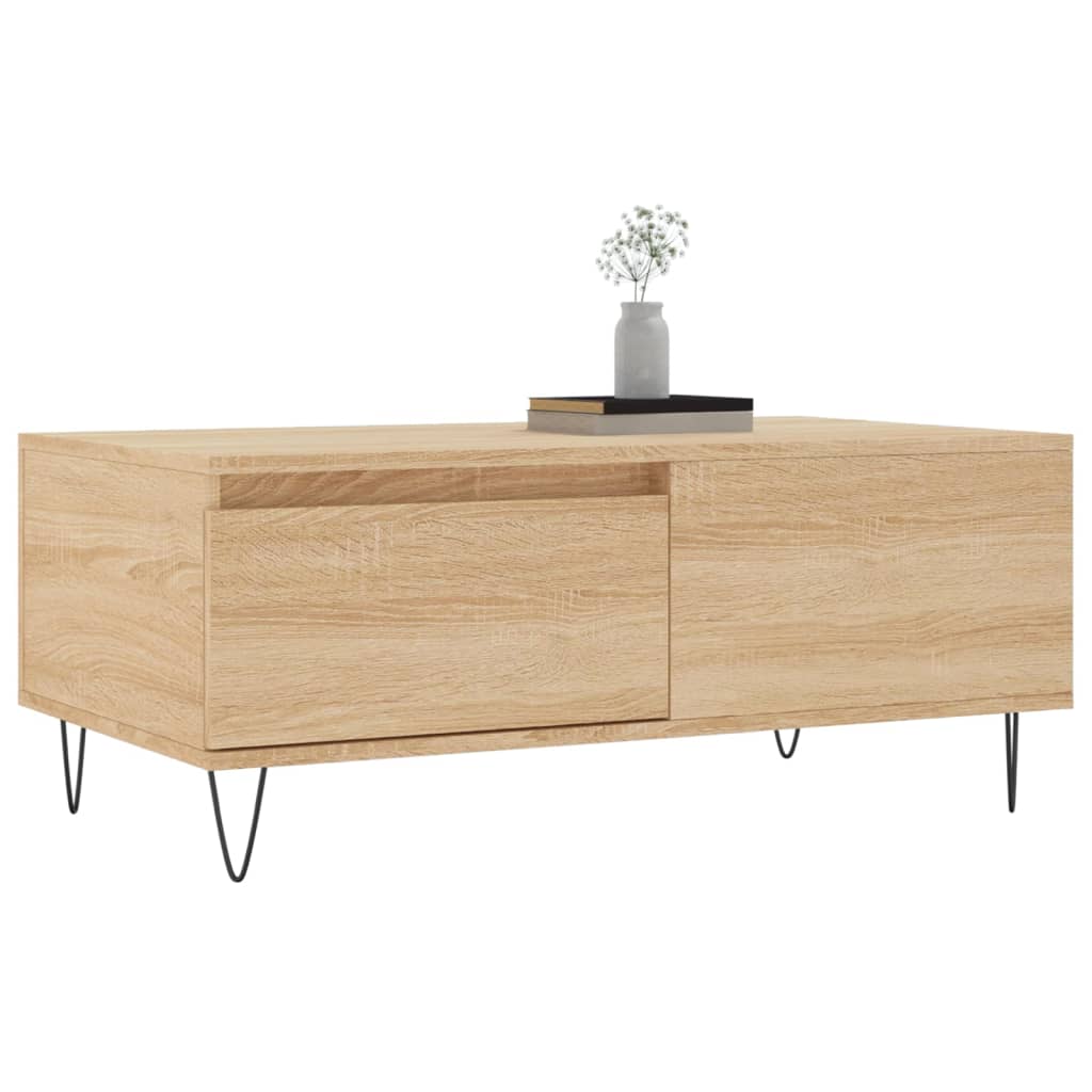 Coffee Table Sonoma Oak 90x50x36.5 cm Engineered Wood - Bargainia.com - 8720845872502 - 830807