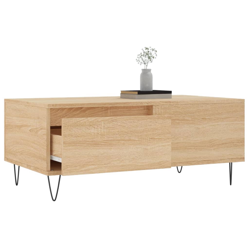 Coffee Table Sonoma Oak 90x50x36.5 cm Engineered Wood - Bargainia.com - 8720845872502 - 830807