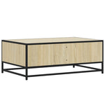 Coffee Table Sonoma Oak 90x57x35 cm Engineered Wood and Metal - Bargainia.com - 