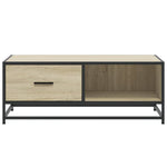 Coffee Table Sonoma Oak 90x57x35 cm Engineered Wood and Metal - Bargainia.com - 