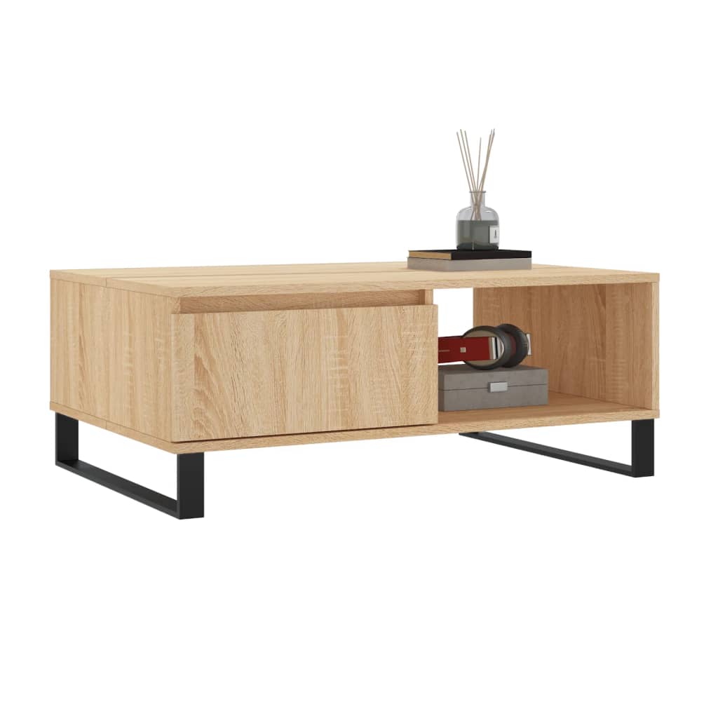 Coffee Table Sonoma Oak 90x60x35 cm Engineered Wood - Bargainia.com - 8720845438791 - 827071