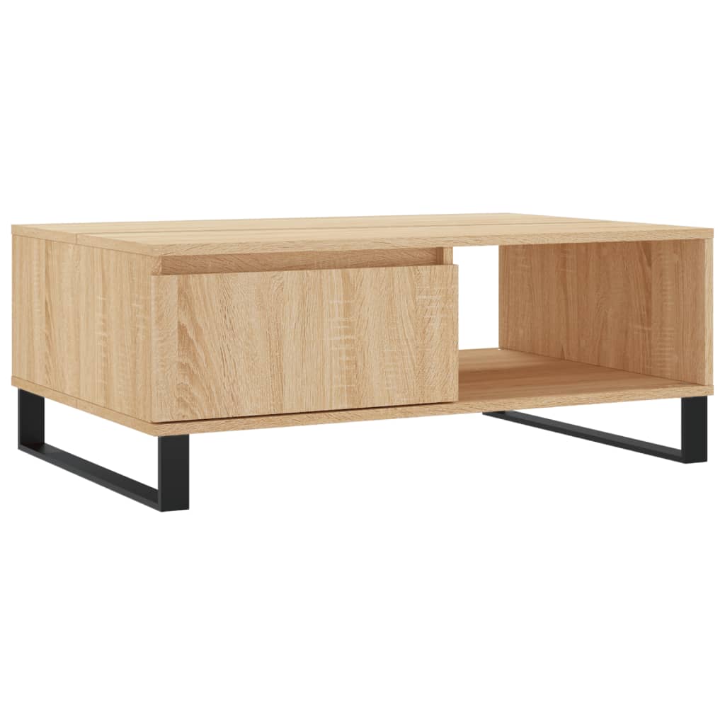 Coffee Table Sonoma Oak 90x60x35 cm Engineered Wood - Bargainia.com - 