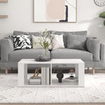 Coffee Table White 100x50x36 cm Engineered Wood - Bargainia.com - 