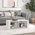 Coffee Table White 100x50x36 cm Engineered Wood - Bargainia.com - 