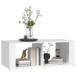 Coffee Table White 100x50x36 cm Engineered Wood - Bargainia.com - 