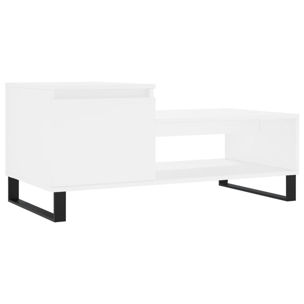 Coffee Table White 100x50x45 cm Engineered Wood - Bargainia.com - 8721012111479 - 830836