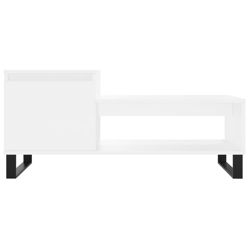 Coffee Table White 100x50x45 cm Engineered Wood - Bargainia.com - 8721012111479 - 830836