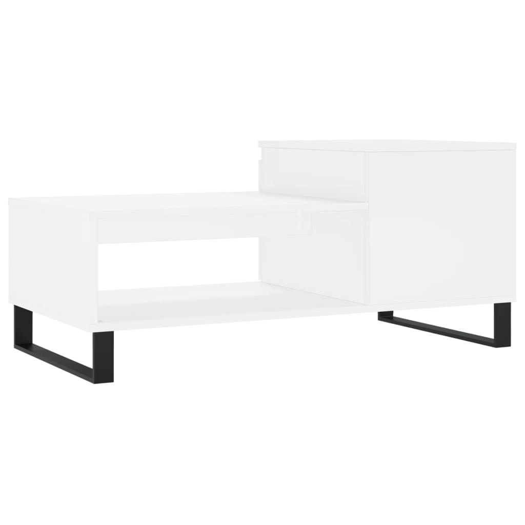 Coffee Table White 100x50x45 cm Engineered Wood - Bargainia.com - 8721012111479 - 830836