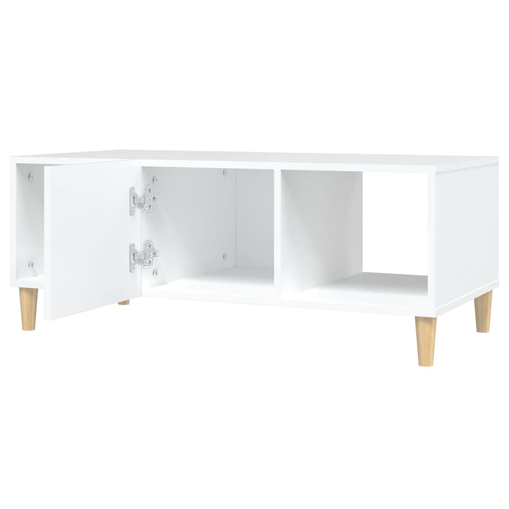 Coffee Table White 102x50x40 cm Engineered Wood - Bargainia.com - 