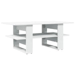 Coffee Table White 102x55x42 cm Engineered Wood - Bargainia.com - 