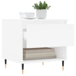 Coffee Table White 50x46x50 cm Engineered Wood - Bargainia.com - 