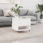 Coffee Table White 50x46x50 cm Engineered Wood - Bargainia.com - 